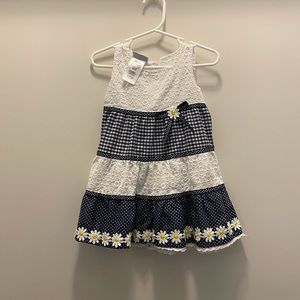Blue and white dress 24 months